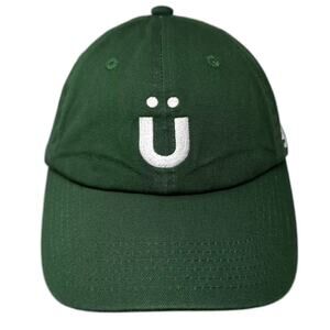 grüns Baseball Cap Green White Slideback OS Embroidered Logo Adjustable Hat